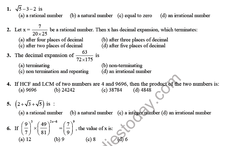 cbse-class-10-mathematics-real-numbers-mcqs-set-b-multiple-choice